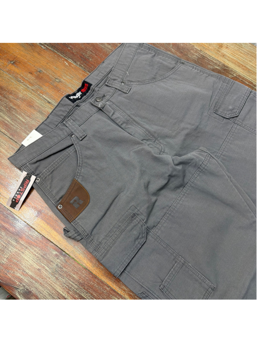 Wrangler RIGGS Ranger Work Pants 36x30 Gray Ripstop Utility Cargo NWT - Picture 2 of 10